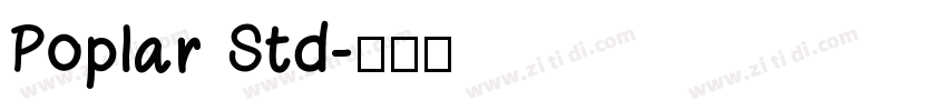 Poplar Std字体转换